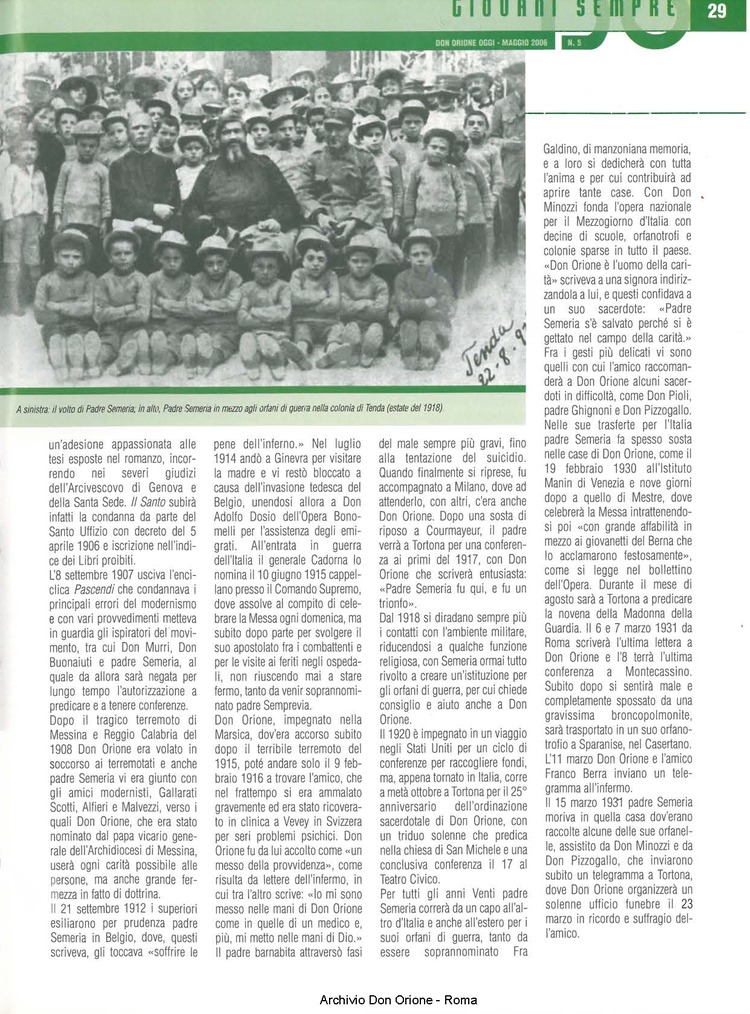 Don Orione oggi, 2006, 05, pagina 29