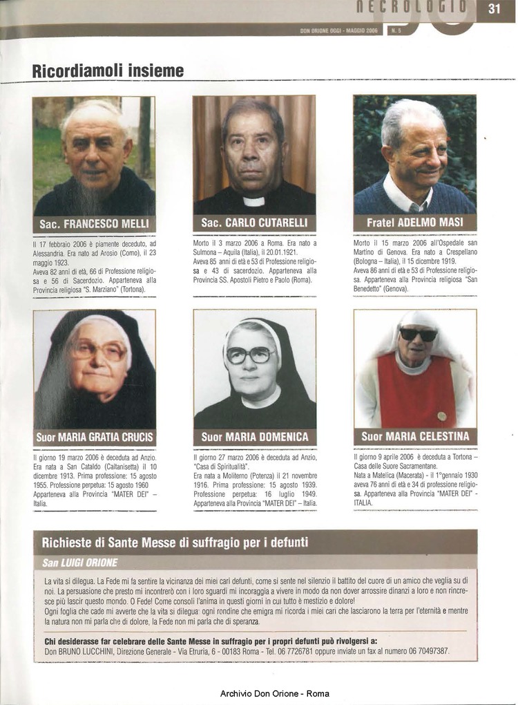 Don Orione oggi, 2006, 05, pagina 31