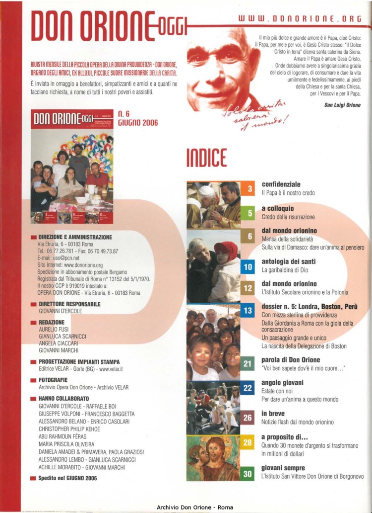 Don Orione oggi, 2006, 06, pagina 2