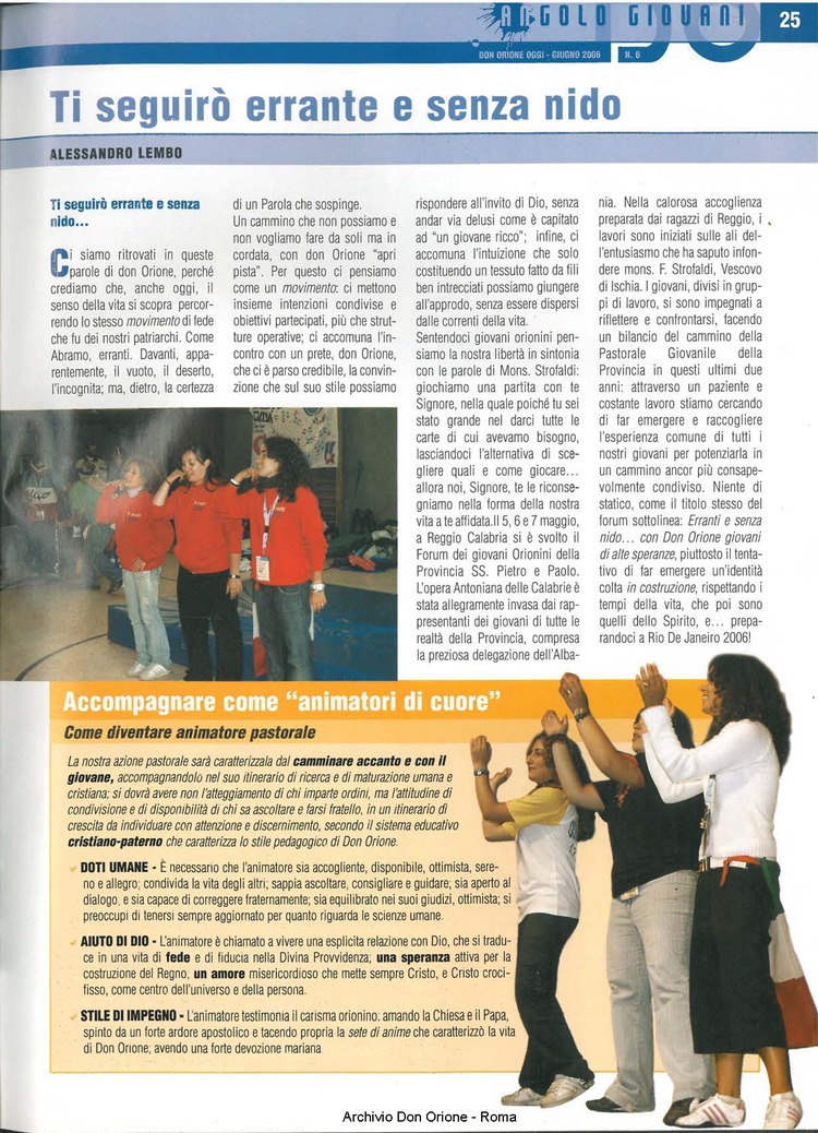 Don Orione oggi, 2006, 06, pagina 25