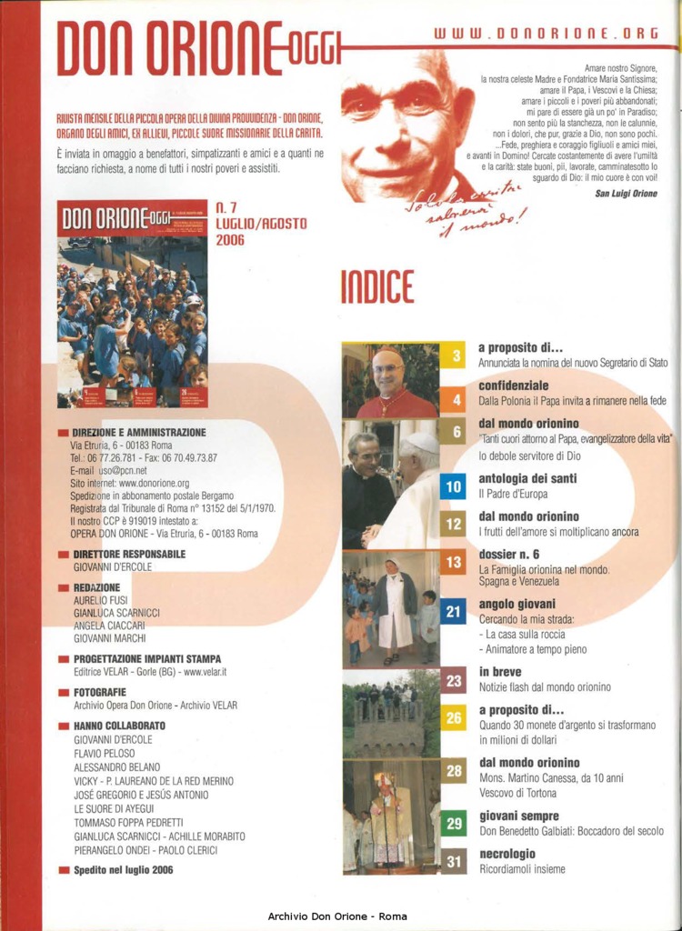 Don Orione oggi, 2006, 07, pagina 2