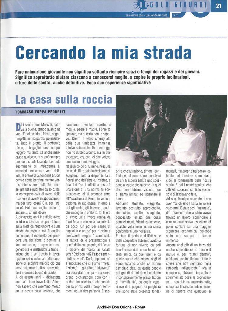 Don Orione oggi, 2006, 07, pagina 21
