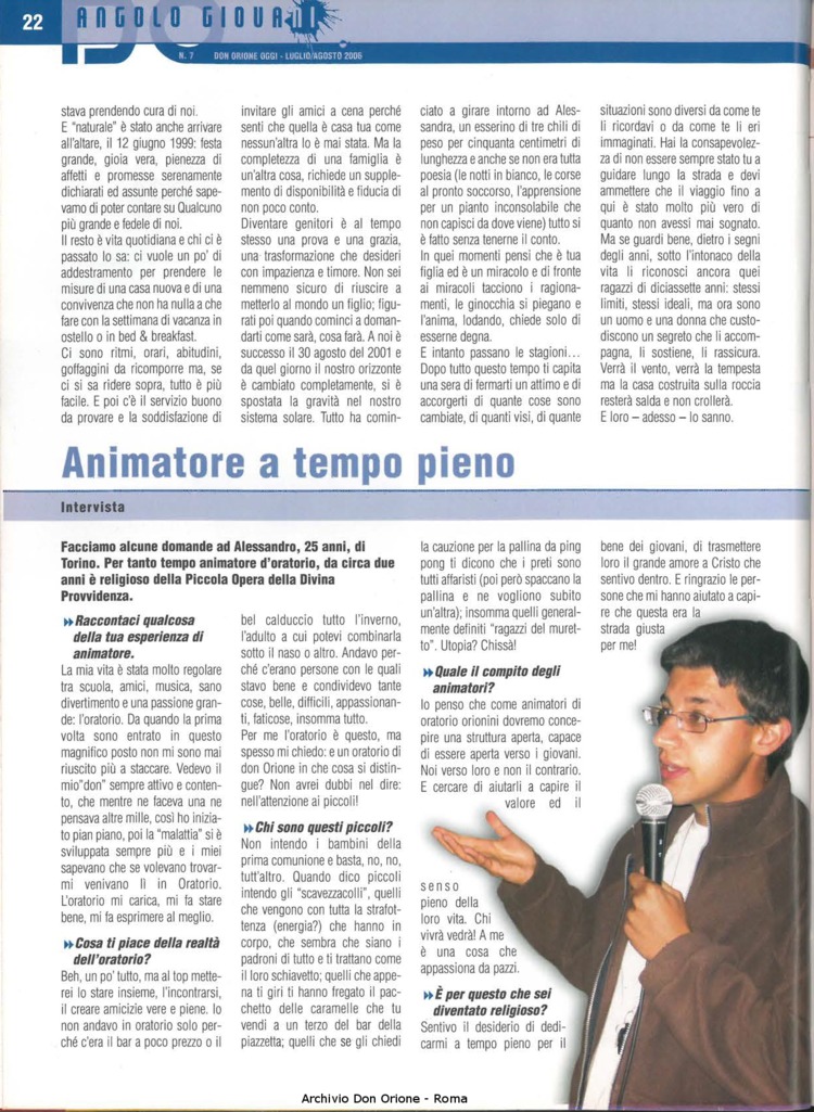 Don Orione oggi, 2006, 07, pagina 22