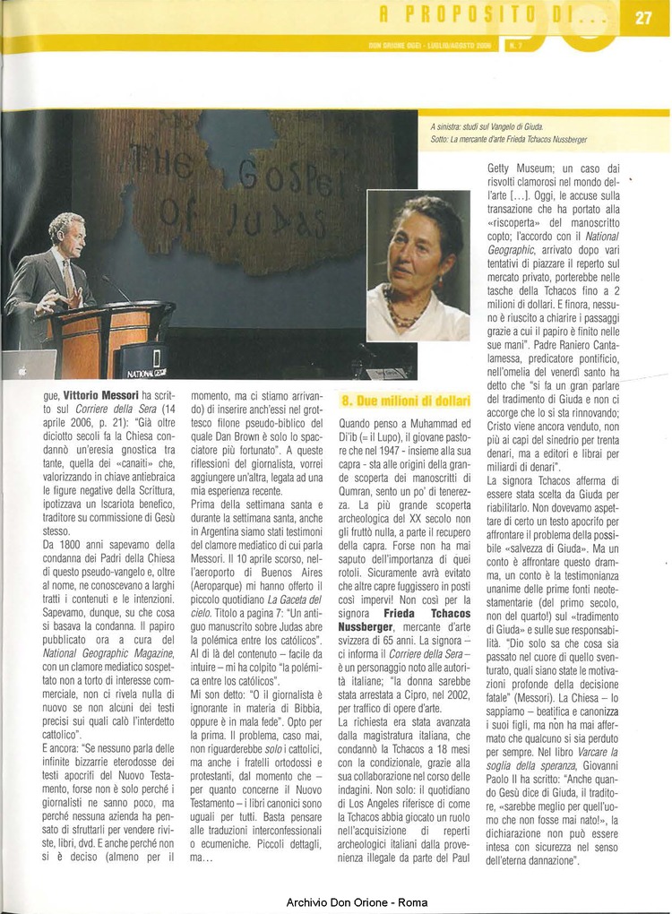 Don Orione oggi, 2006, 07, pagina 27