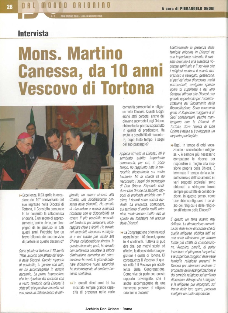 Don Orione oggi, 2006, 07, pagina 28