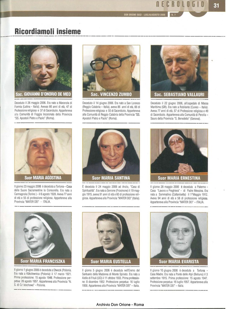 Don Orione oggi, 2006, 07, pagina 31