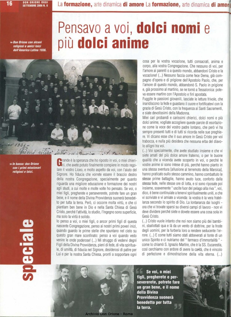 Don Orione oggi, 2006, 08, pagina 16