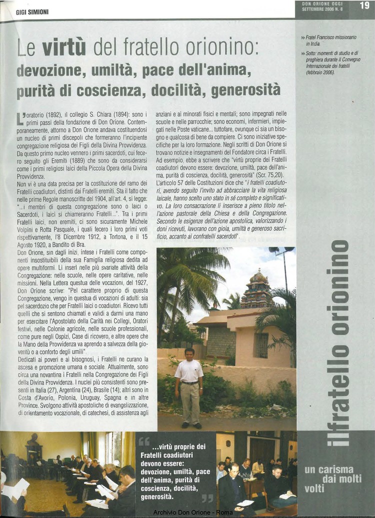Don Orione oggi, 2006, 08, pagina 19