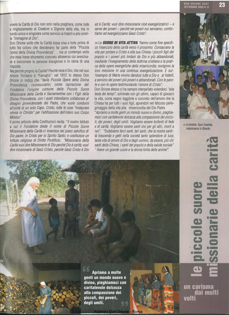 Don Orione oggi, 2006, 08, pagina 23