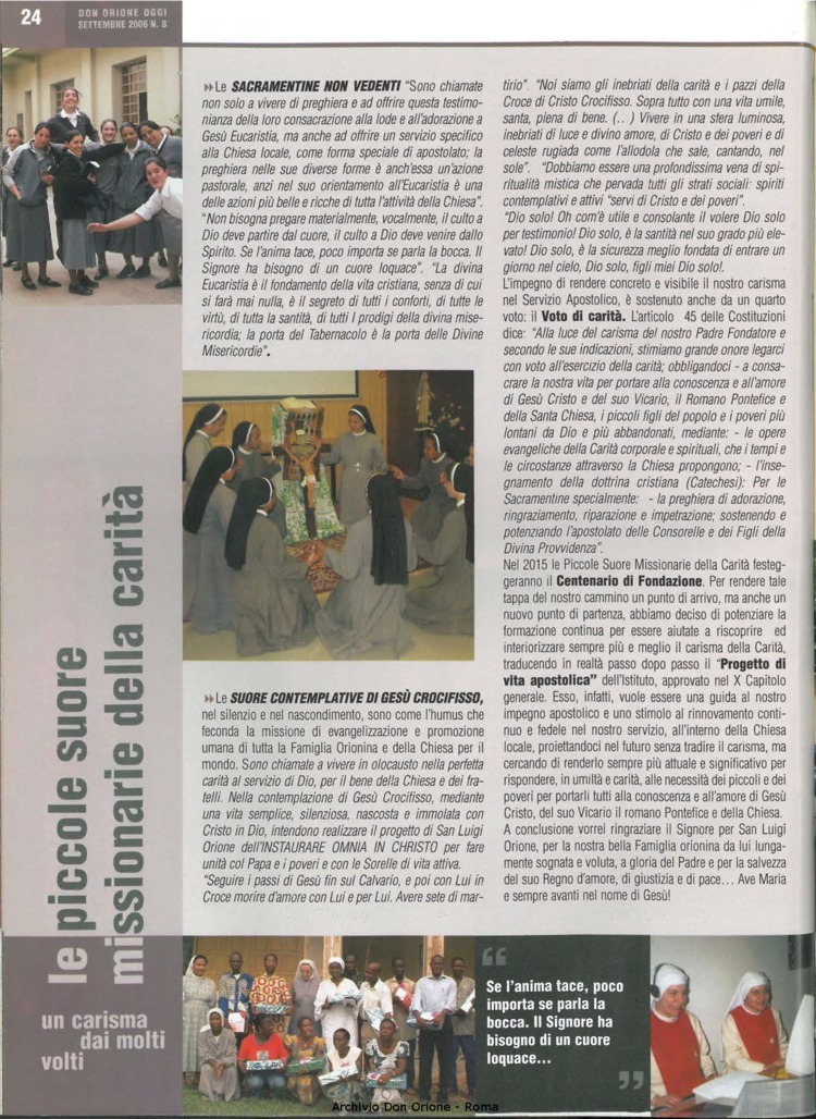 Don Orione oggi, 2006, 08, pagina 24