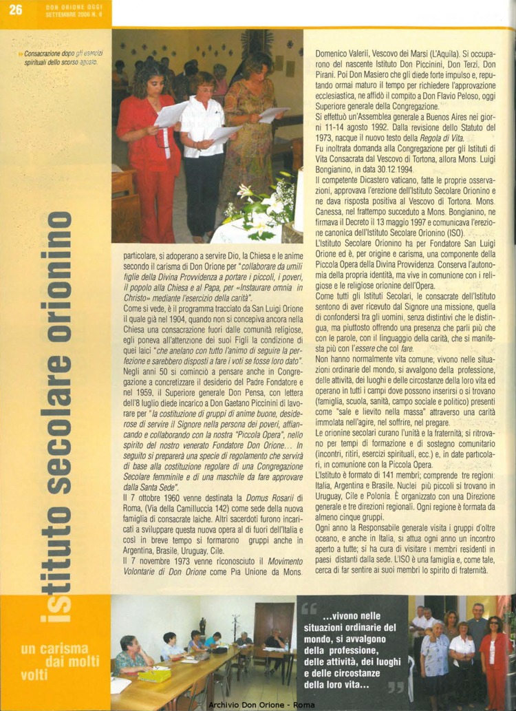 Don Orione oggi, 2006, 08, pagina 26