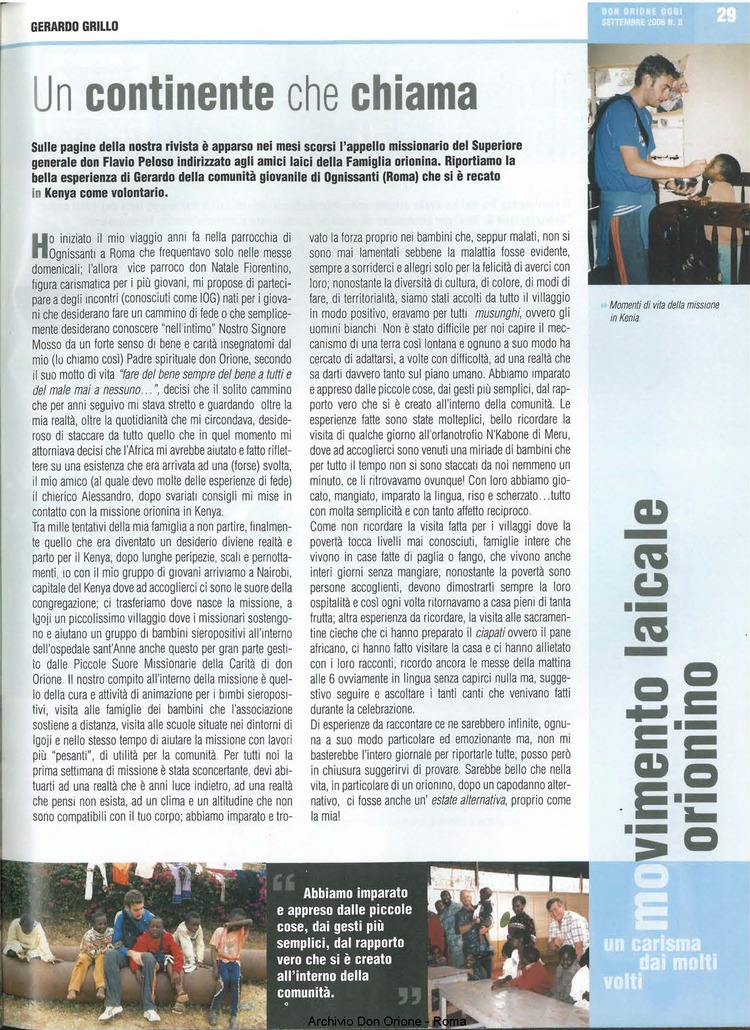 Don Orione oggi, 2006, 08, pagina 29