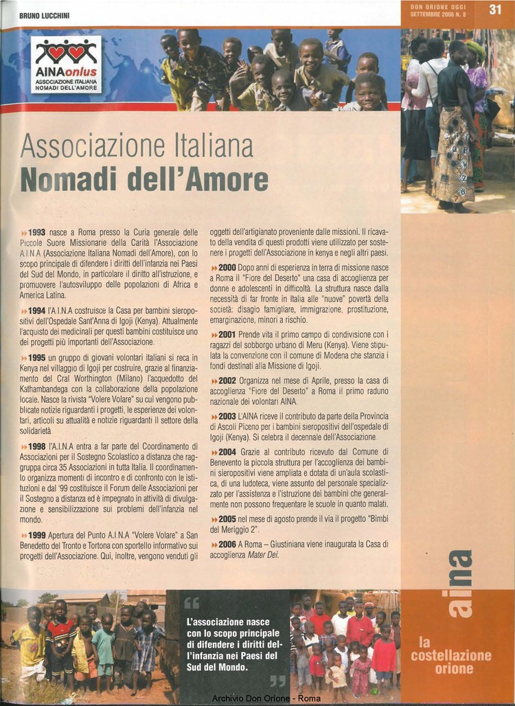 Don Orione oggi, 2006, 08, pagina 31