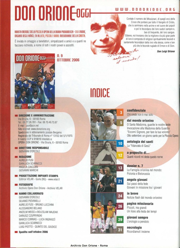 Don Orione oggi, 2006, 09, pagina 2