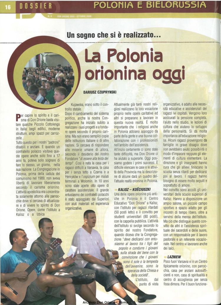 Don Orione oggi, 2006, 09, pagina 16