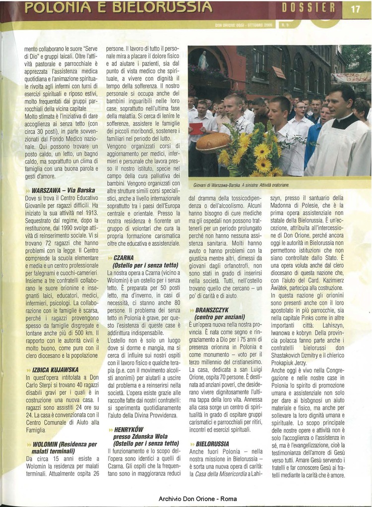 Don Orione oggi, 2006, 09, pagina 17