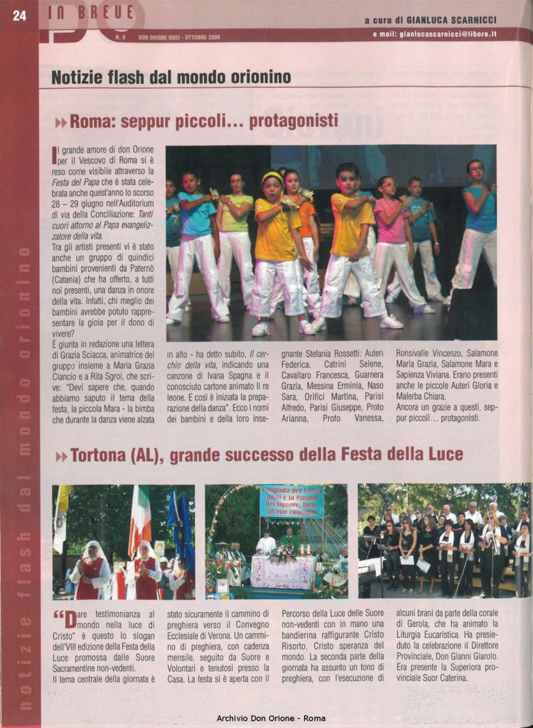 Don Orione oggi, 2006, 09, pagina 24