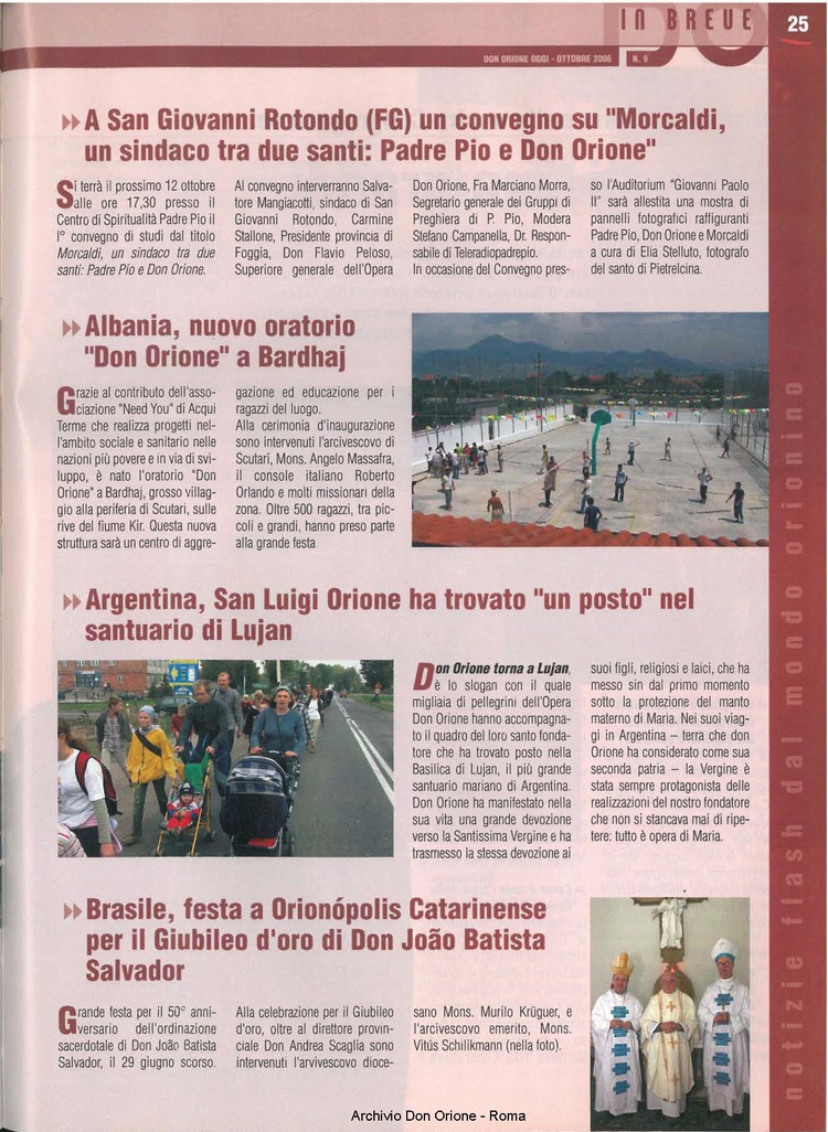 Don Orione oggi, 2006, 09, pagina 25