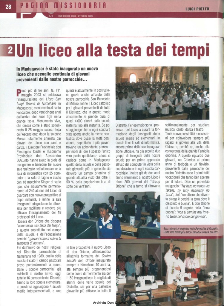 Don Orione oggi, 2006, 09, pagina 28