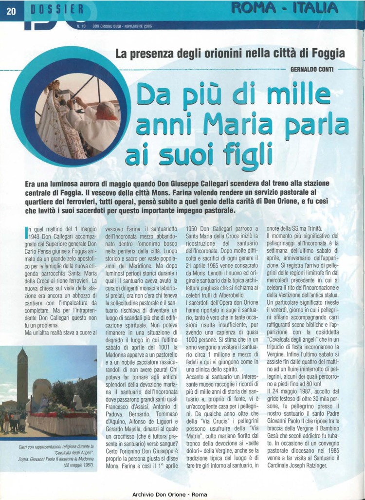 Don Orione oggi, 2006, 10, pagina 20