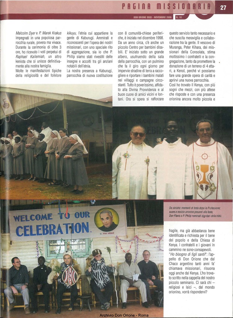 Don Orione oggi, 2006, 10, pagina 27