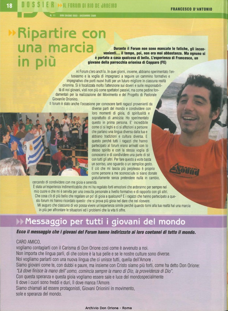 Don Orione oggi, 2006, 11, pagina 18