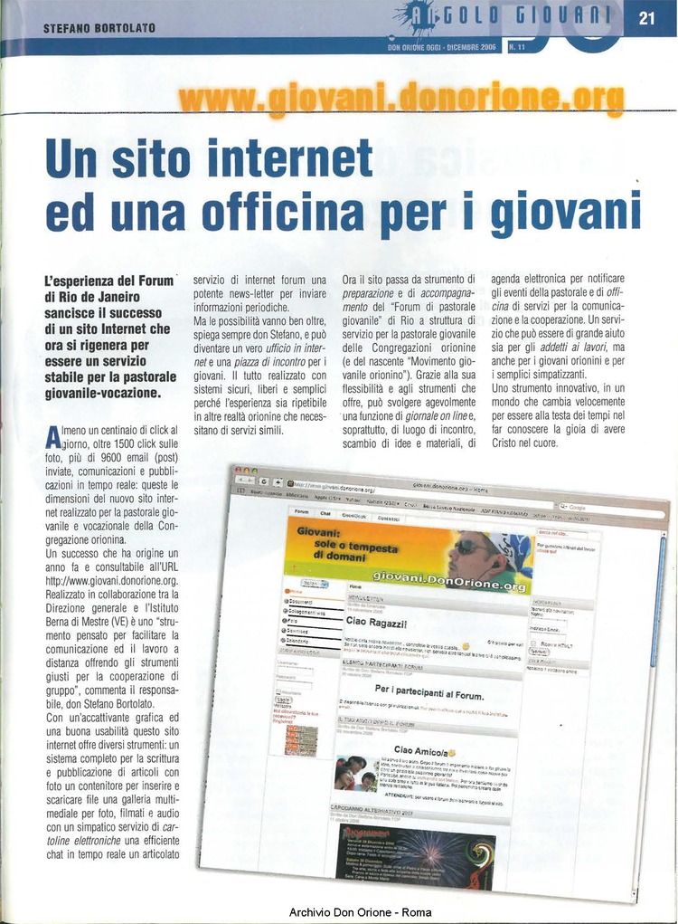 Don Orione oggi, 2006, 11, pagina 21