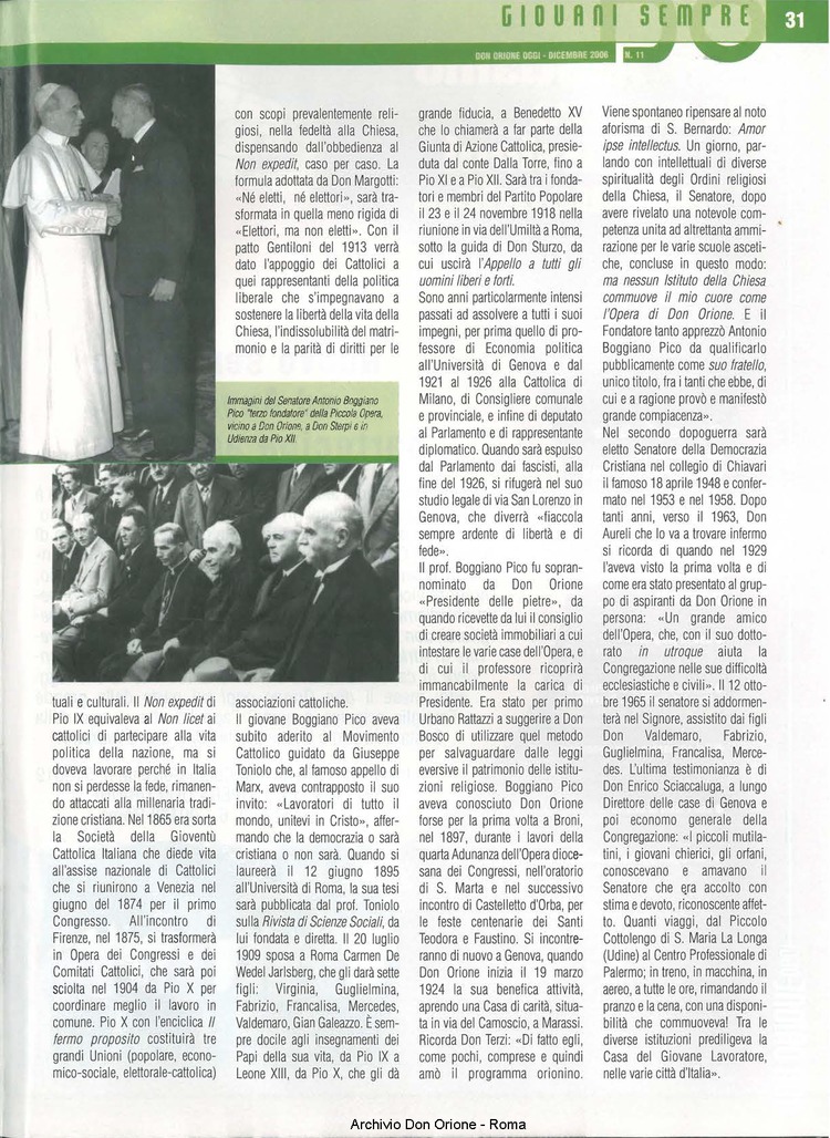 Don Orione oggi, 2006, 11, pagina 31