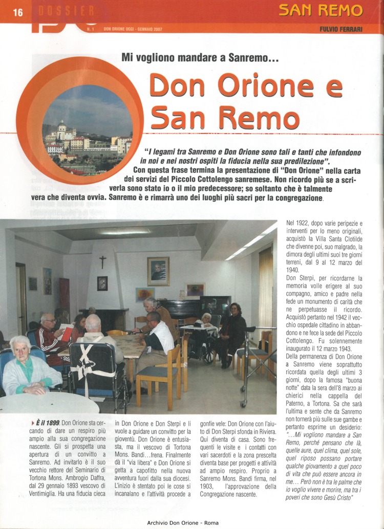 Don Orione oggi, 2007, 01, pagina 16