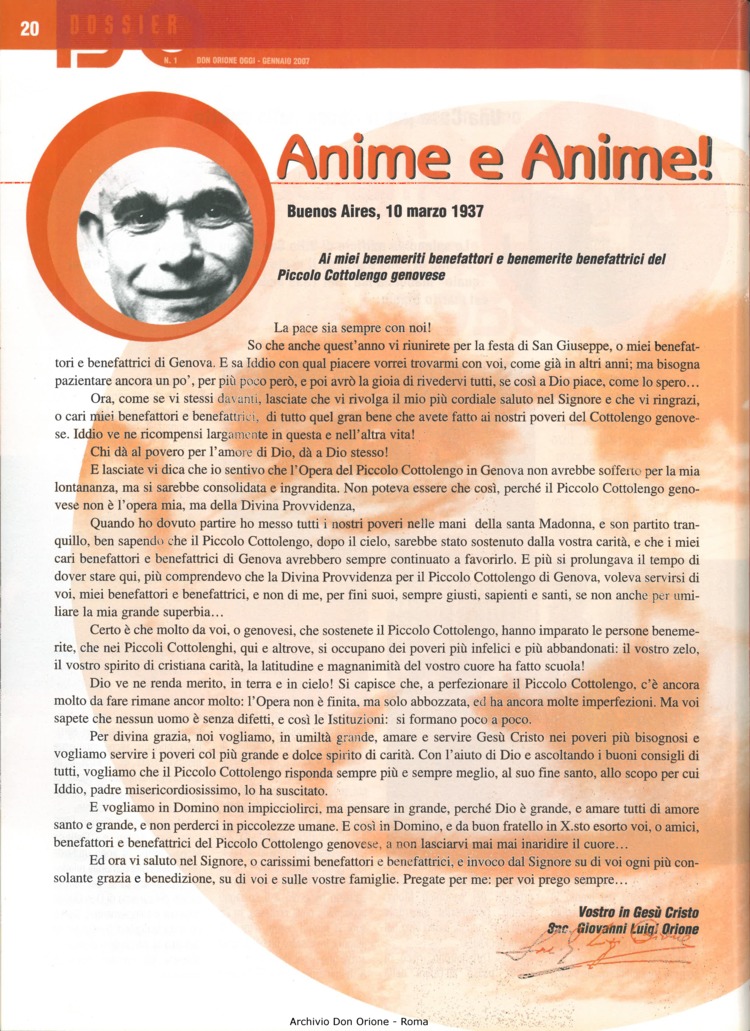 Don Orione oggi, 2007, 01, pagina 20