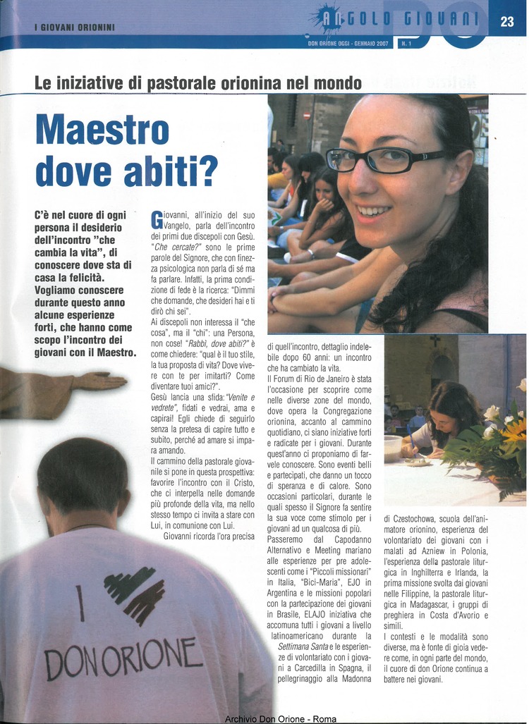 Don Orione oggi, 2007, 01, pagina 23
