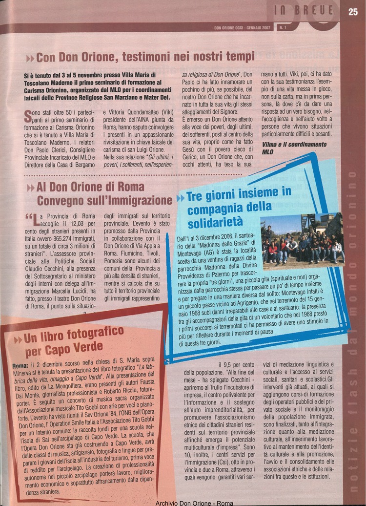 Don Orione oggi, 2007, 01, pagina 25