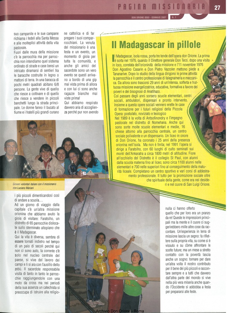 Don Orione oggi, 2007, 01, pagina 27