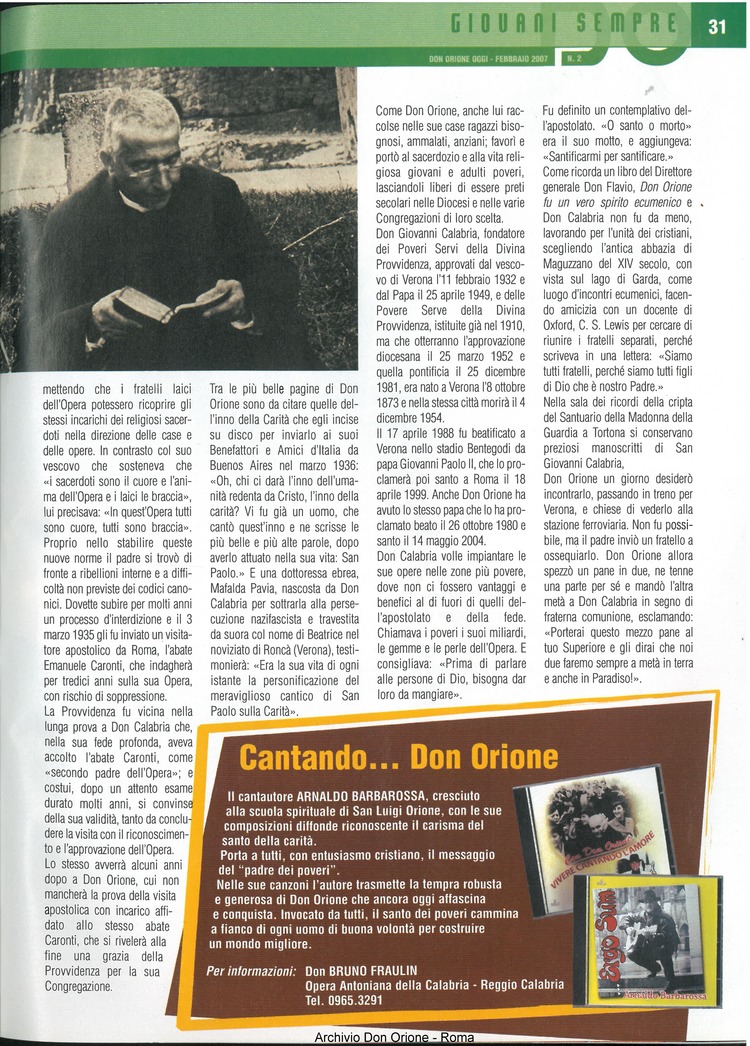 Don Orione oggi, 2007, 02, pagina 31