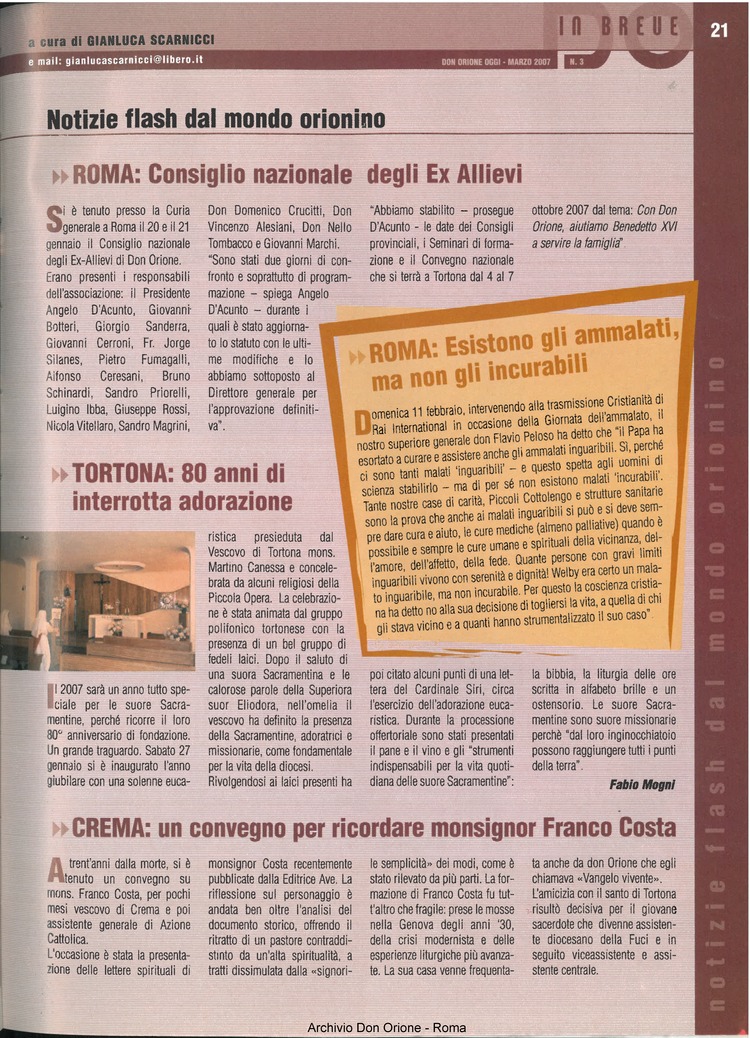 Don Orione oggi, 2007, 03, pagina 21