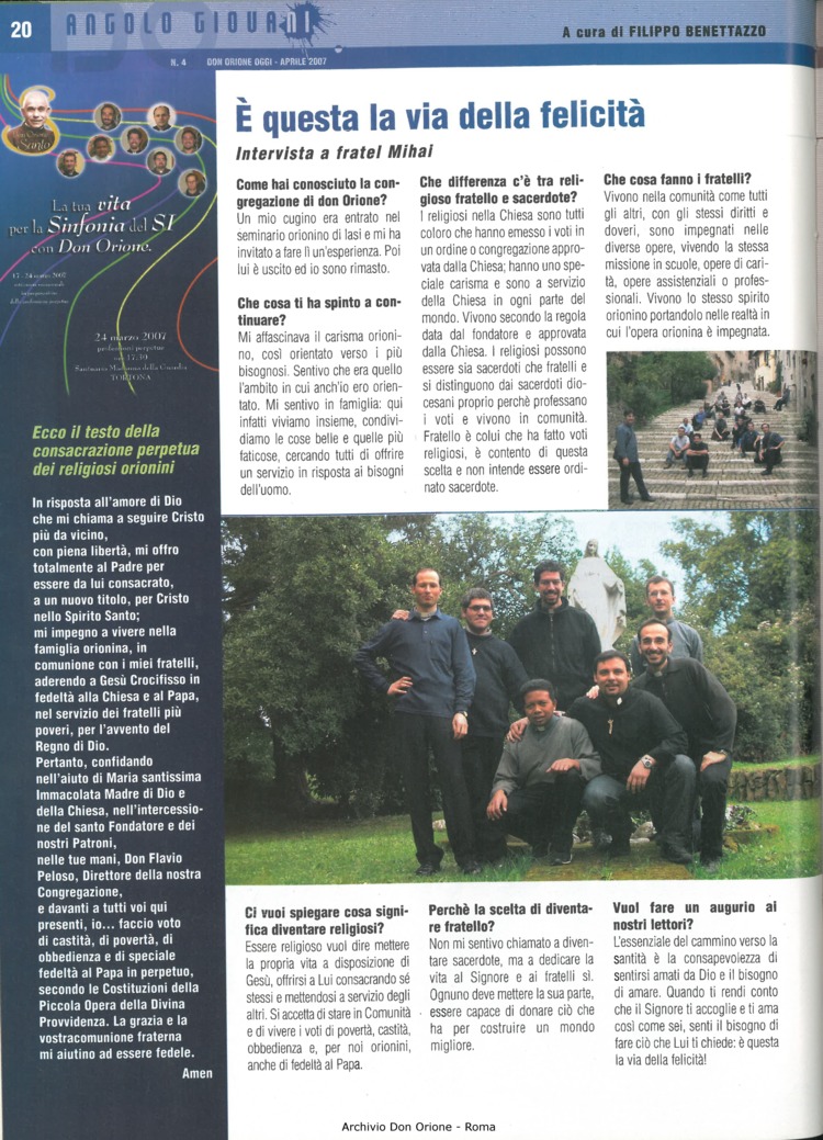 Don Orione oggi, 2007, 04, pagina 20