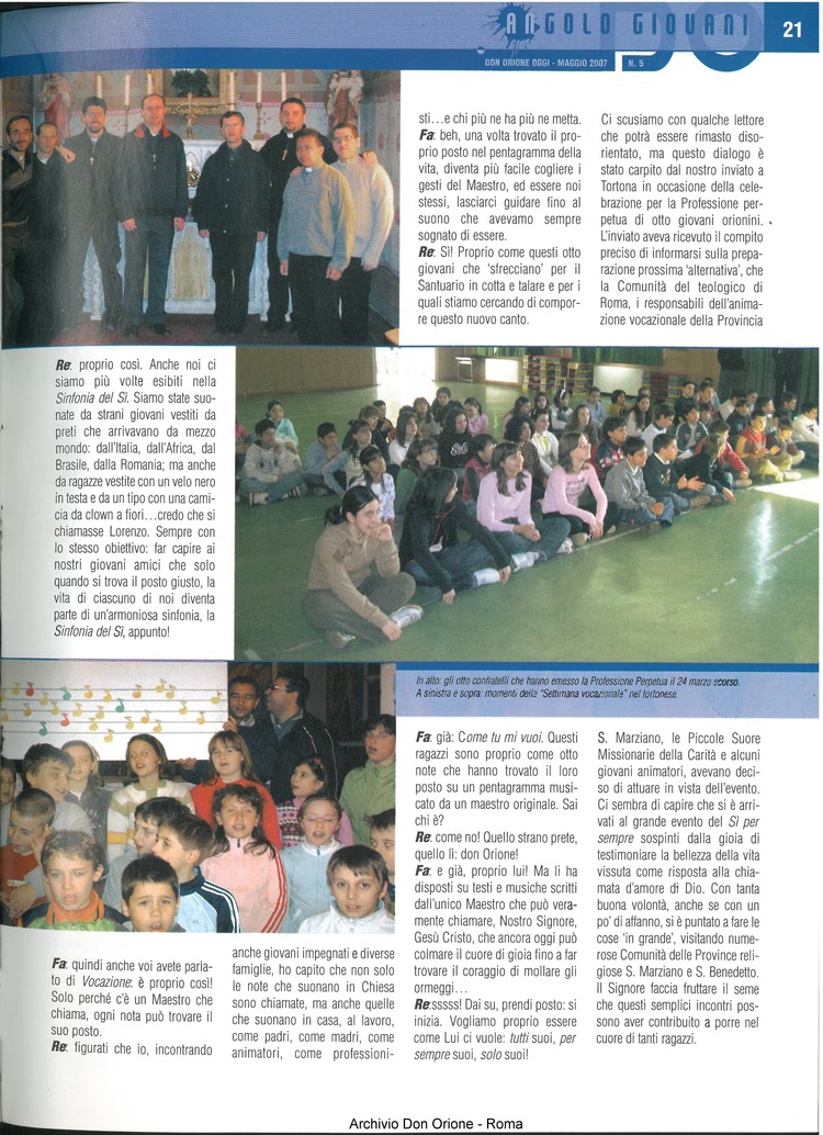 Don Orione oggi, 2007, 05, pagina 21