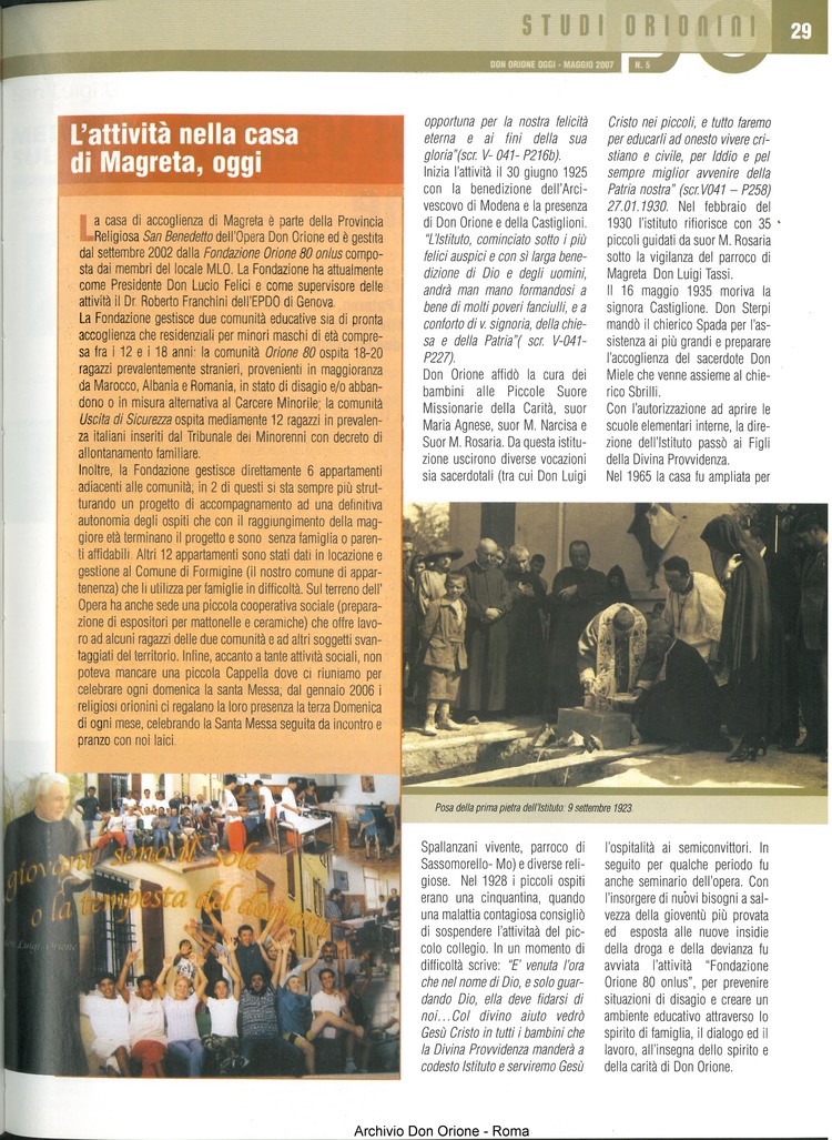 Don Orione oggi, 2007, 05, pagina 29