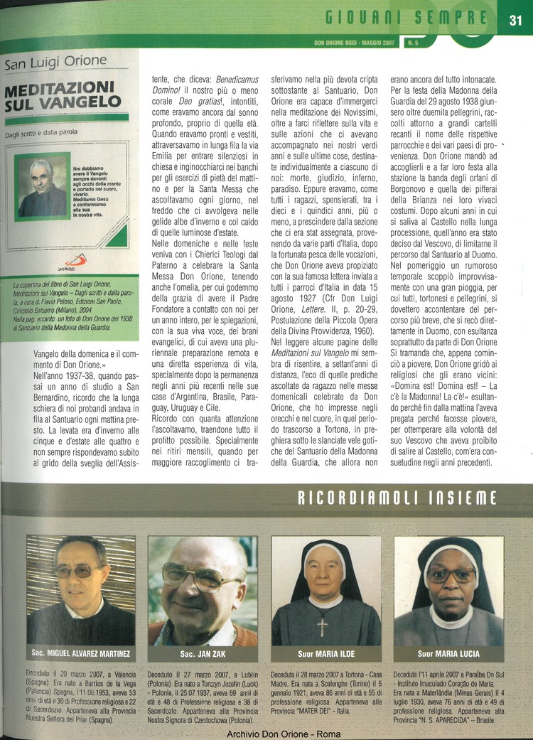 Don Orione oggi, 2007, 05, pagina 31