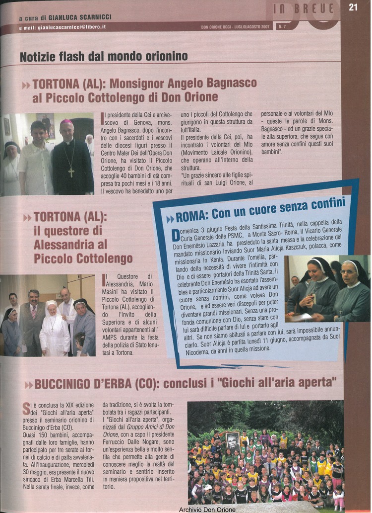 Don Orione oggi, 2007, 07, pagina 21