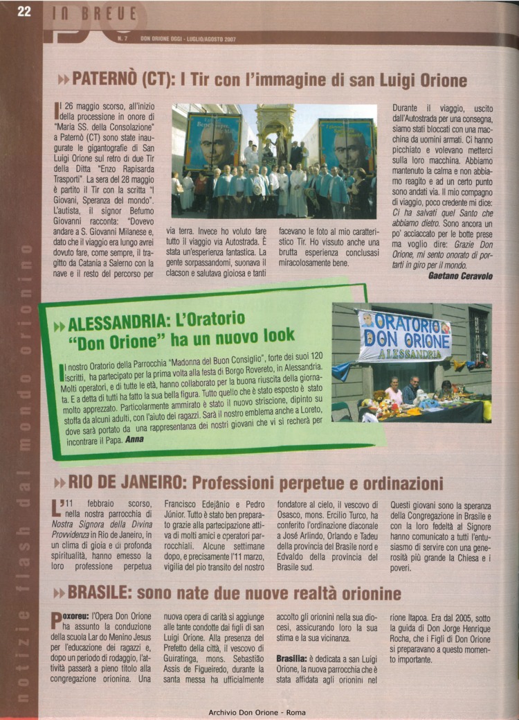 Don Orione oggi, 2007, 07, pagina 22