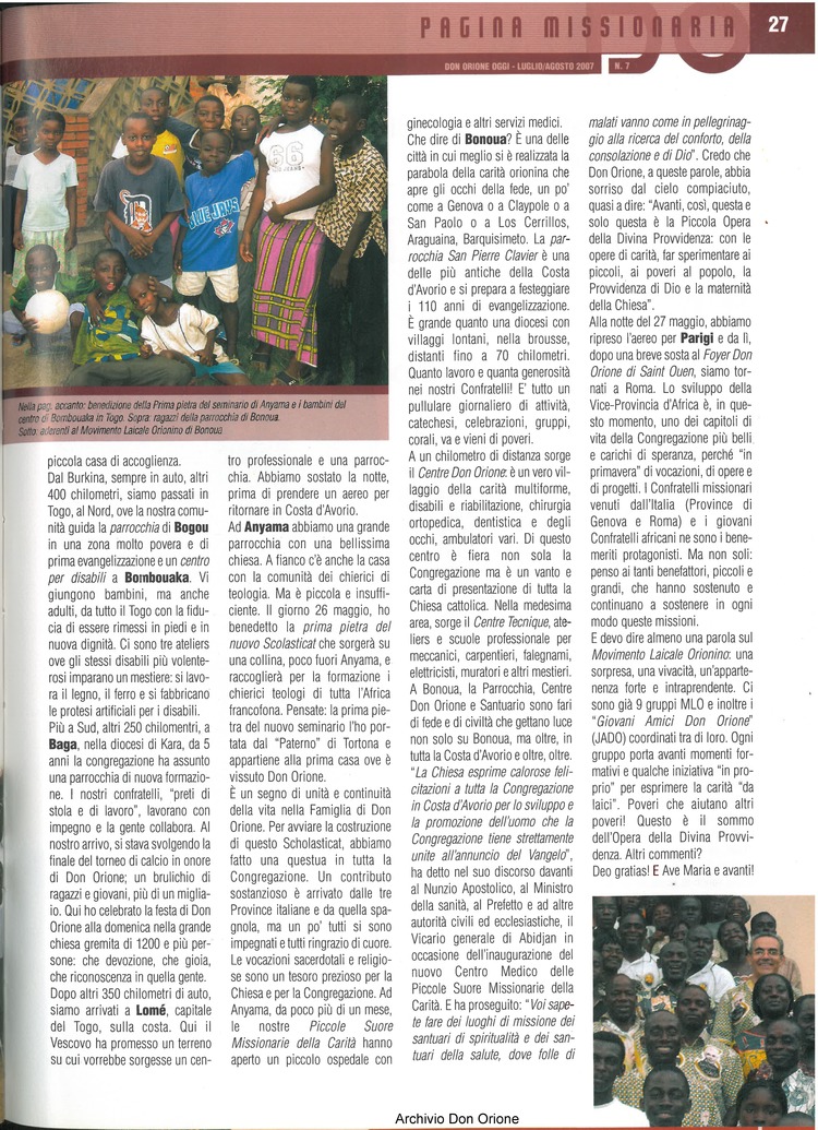 Don Orione oggi, 2007, 07, pagina 27