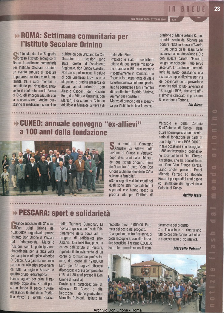 Don Orione oggi, 2007, 09, pagina 23