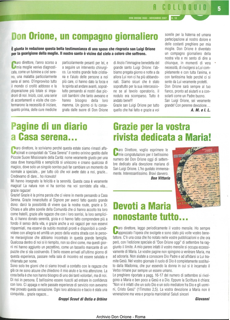 Don Orione oggi, 2007, 10, pagina 5