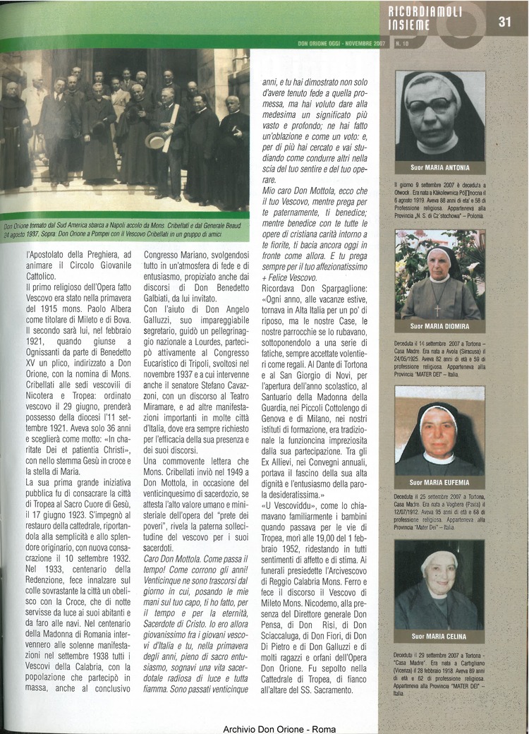 Don Orione oggi, 2007, 10, pagina 31