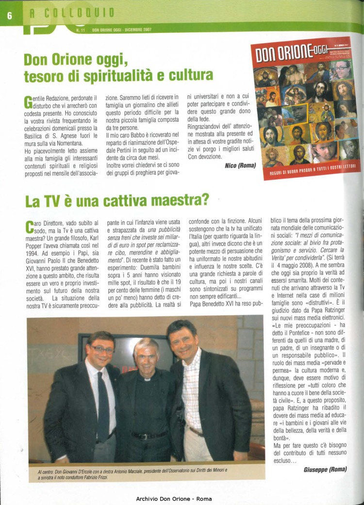 Don Orione oggi, 2007, 11, pagina 6