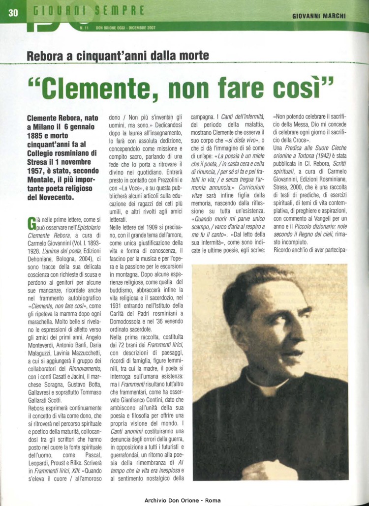 Don Orione oggi, 2007, 11, pagina 30