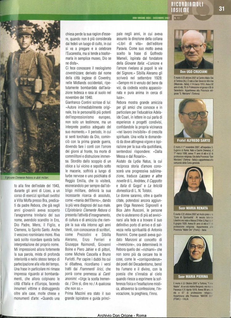 Don Orione oggi, 2007, 11, pagina 31