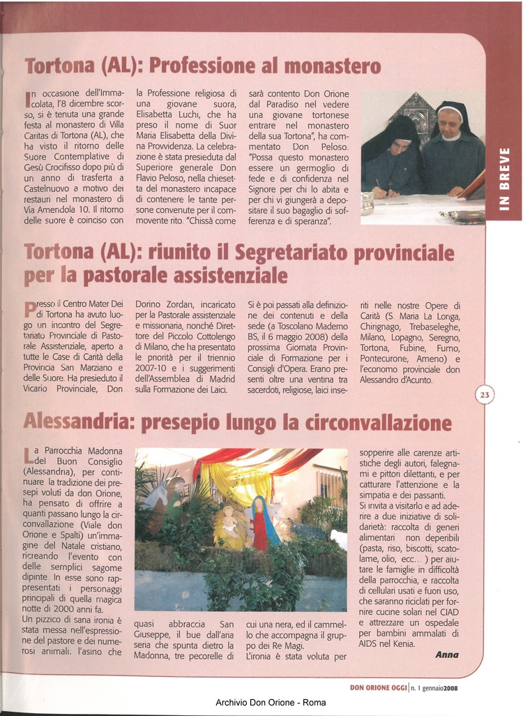 Don Orione oggi, 2008, 01, pagina 23