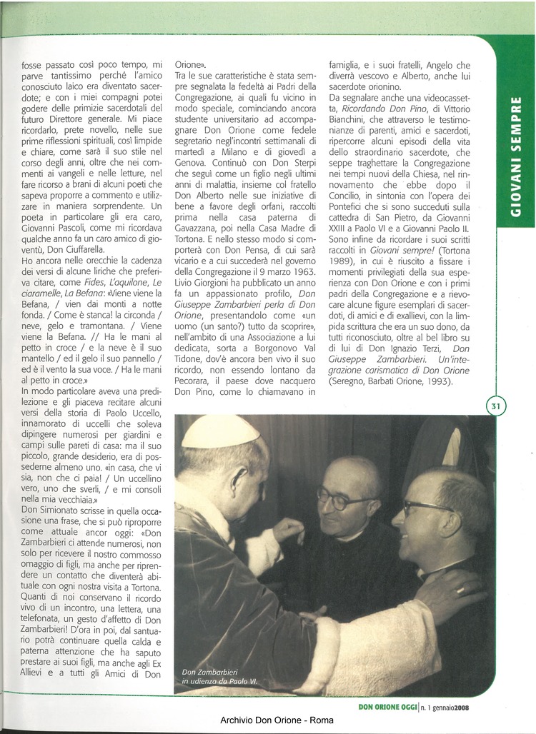 Don Orione oggi, 2008, 01, pagina 31